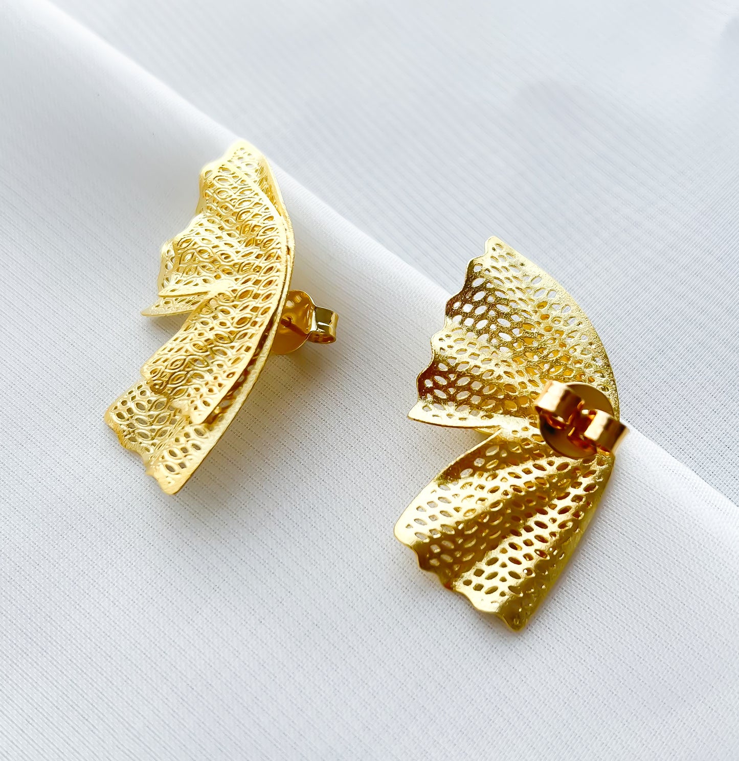 Brinco Asas Banho Ouro 18k
