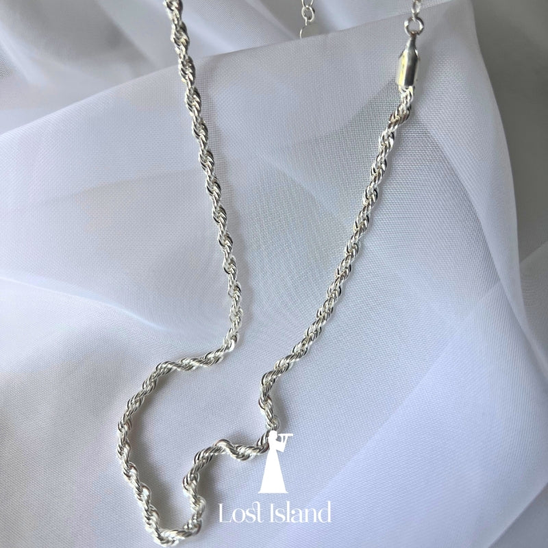 Chocker Cordão Baiano Banho Prata