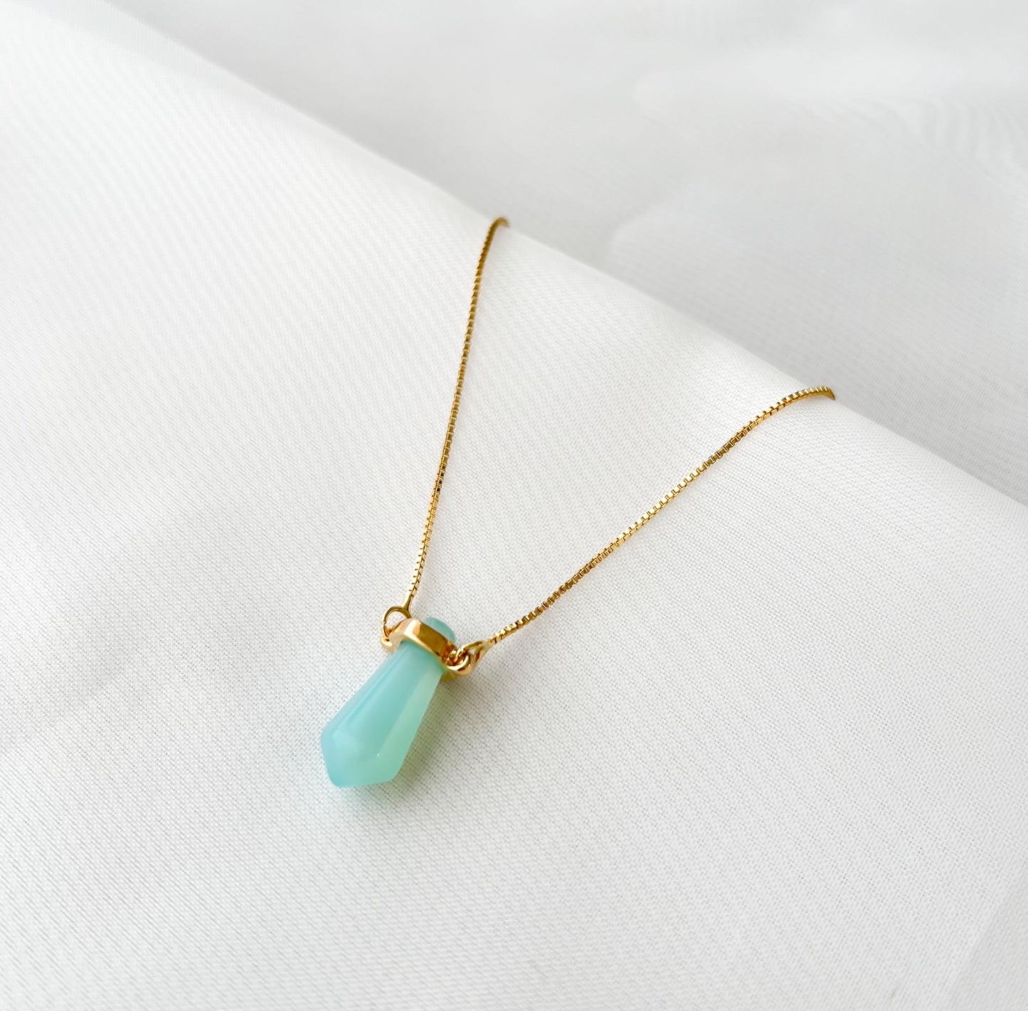 Colar Pedra Natural Dreamer Banho Ouro 18k
