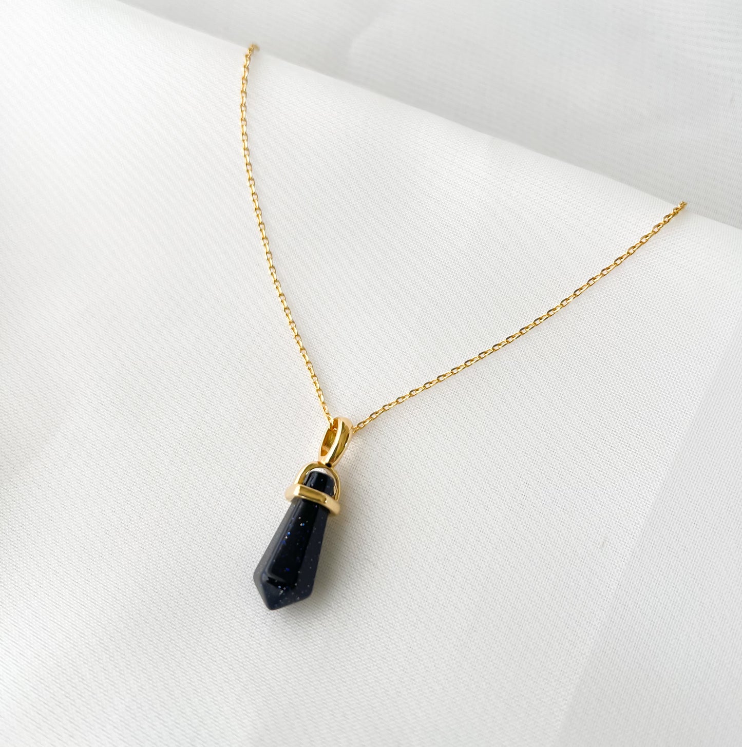 Colar Pedra Natural Dreamer Banho Ouro 18k