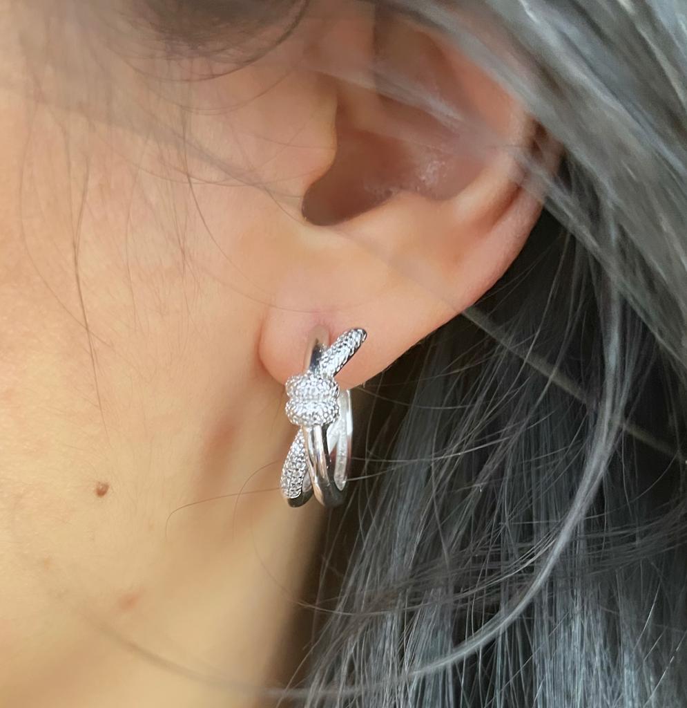 Brinco Argola X Luxo Banho Ouro 18k