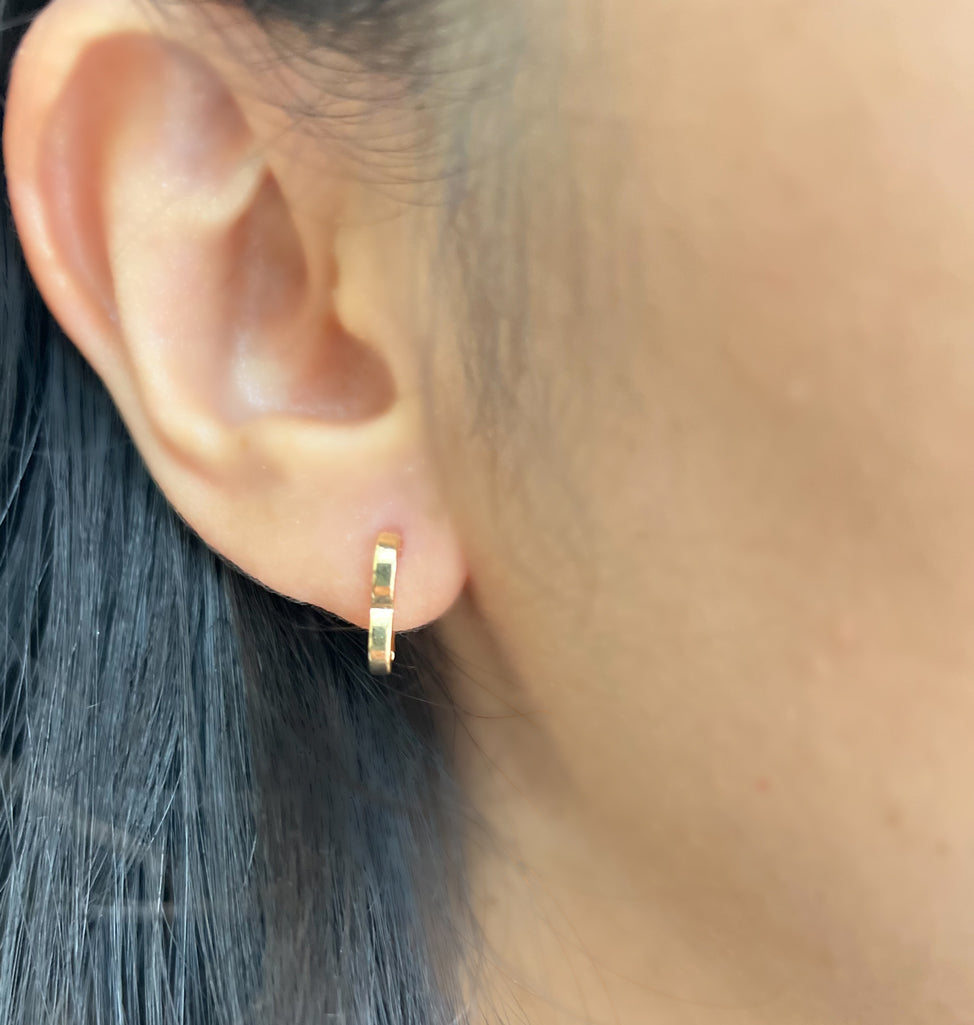 Brinco Argola Coração Babi Banho Ouro 18k