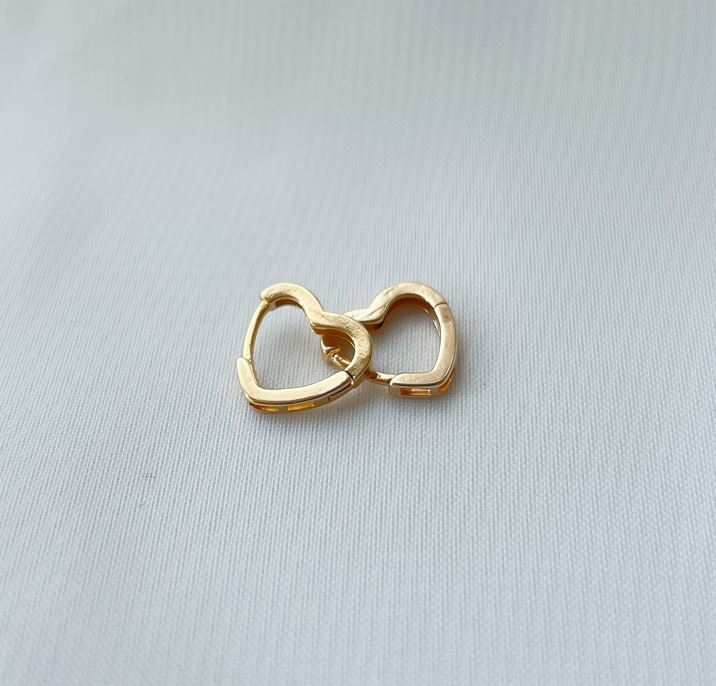 Brinco Argola Coração Babi Banho Ouro 18k