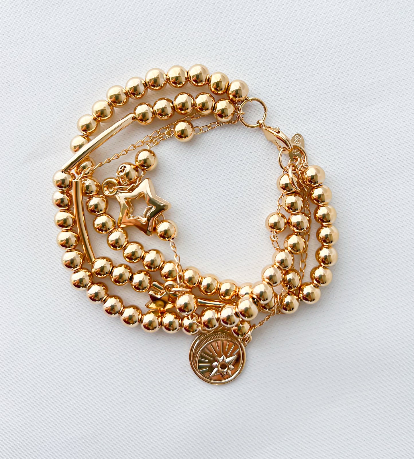 Pulseira Star e Show Banho Ouro 18k
