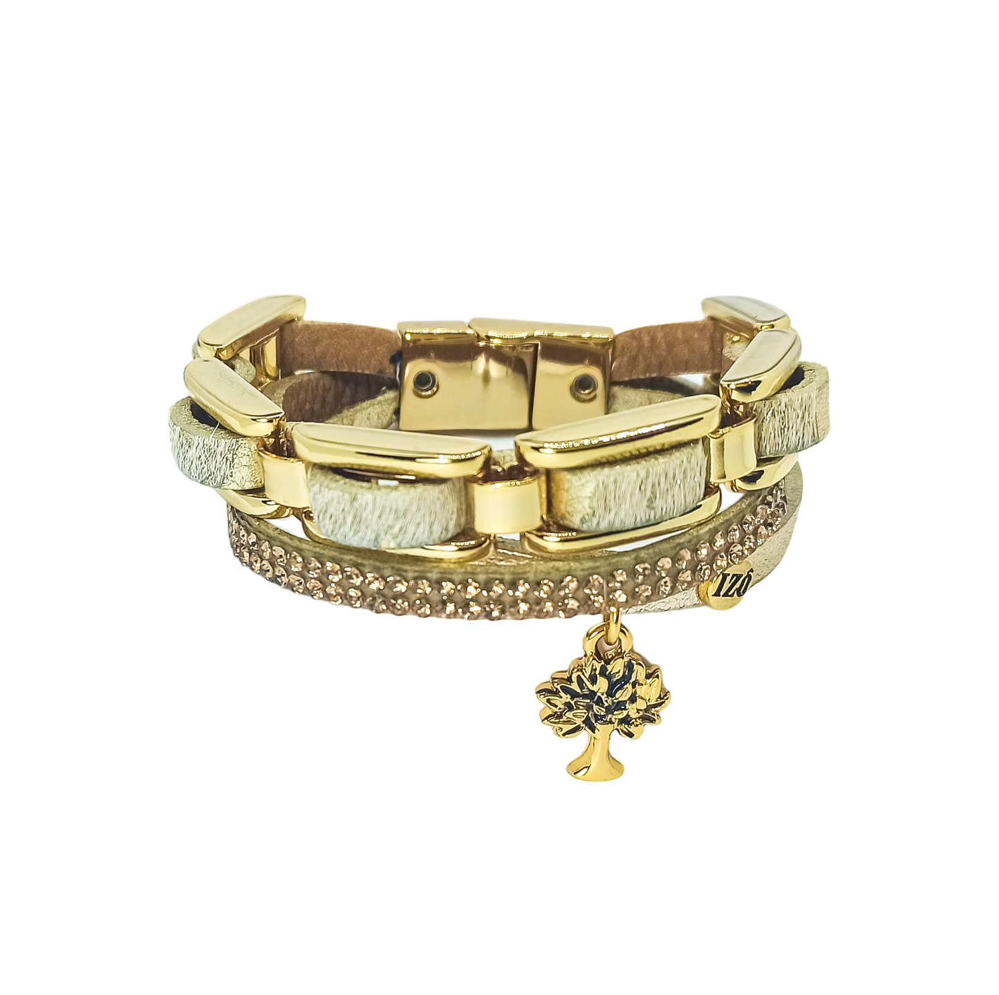 Pulseira de Couro Trio Margot