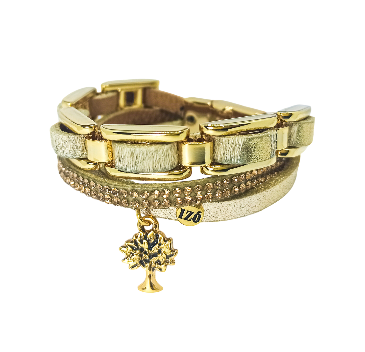 Pulseira de Couro Trio Margot