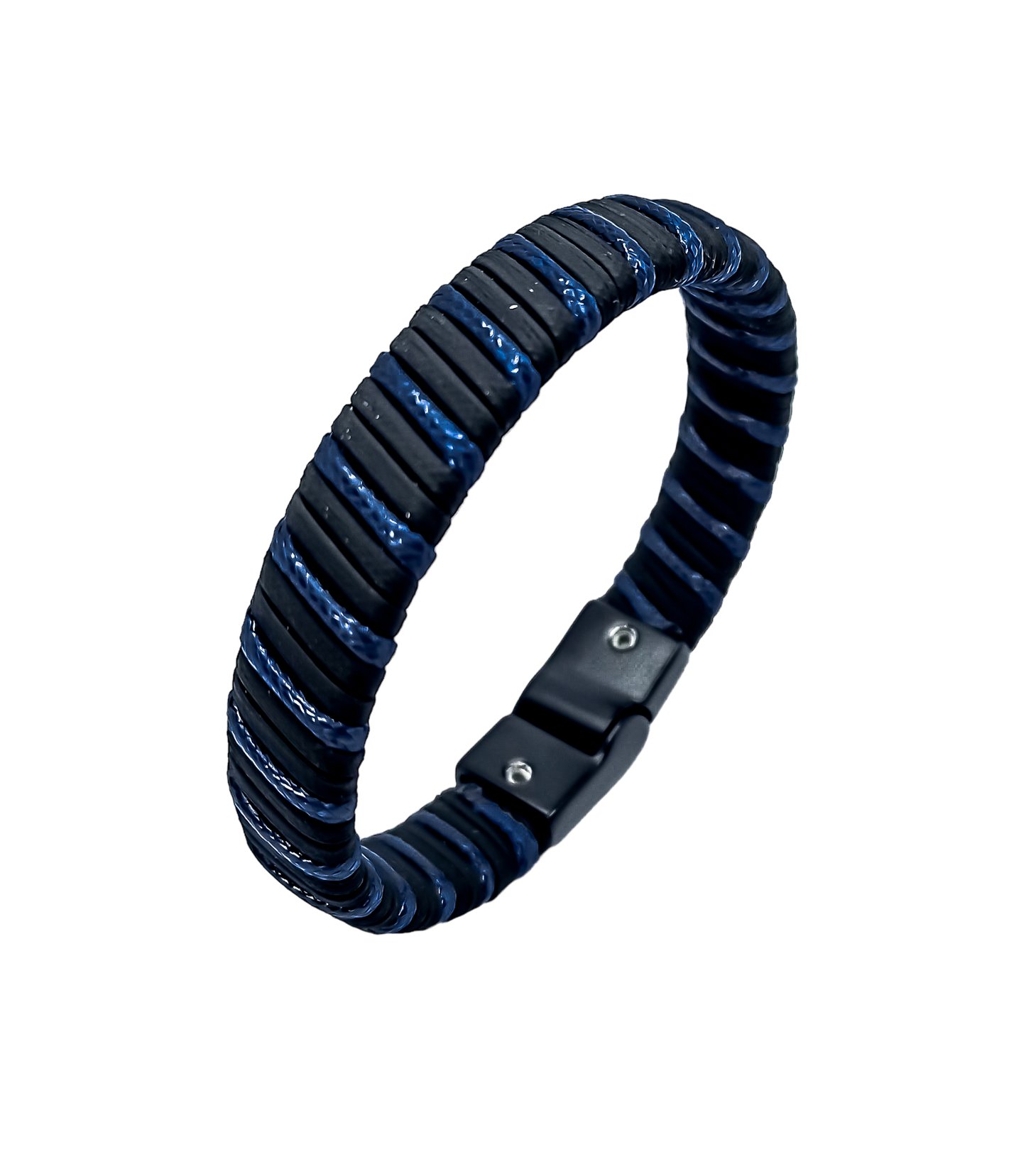 Pulseira Masculina Enlace Preto e Azul