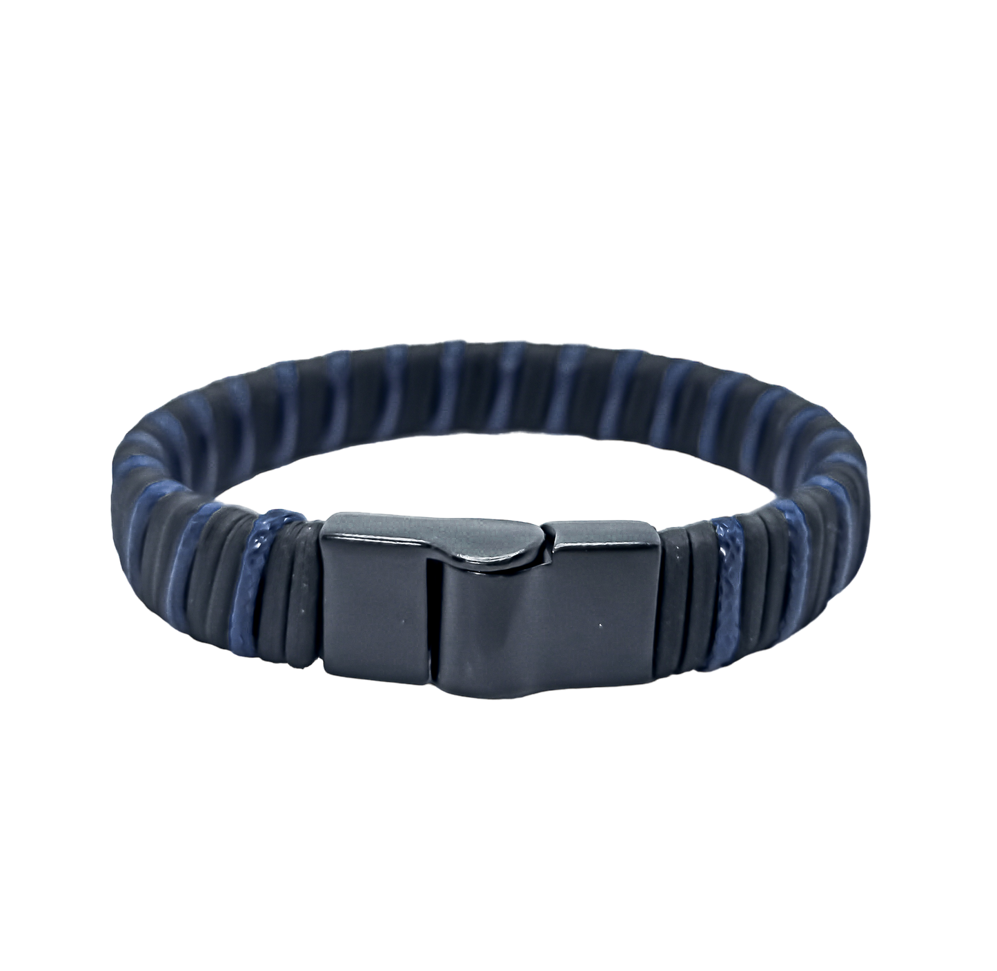 Pulseira Masculina Enlace Preto e Azul