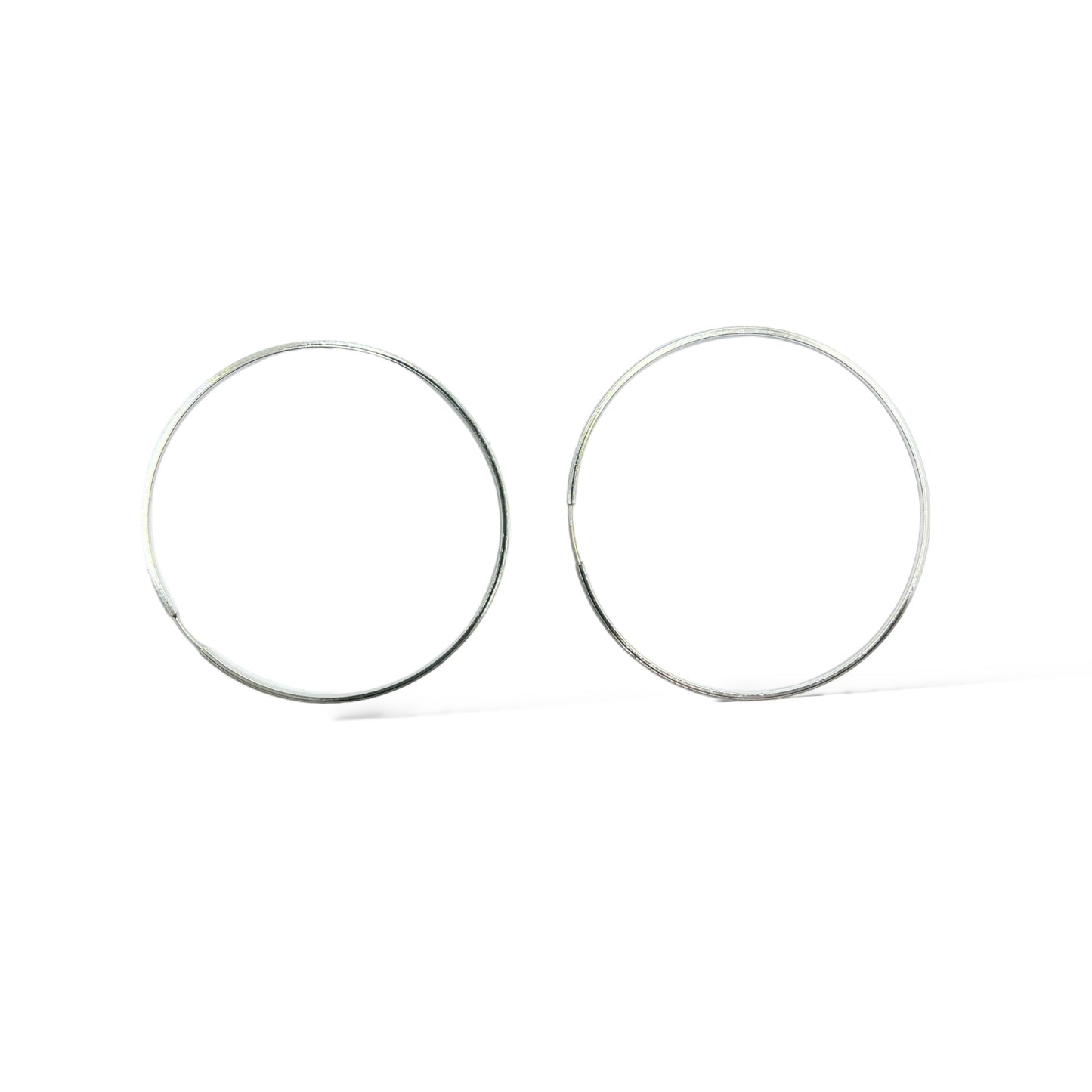 Brinco Argola Grande em Prata 925