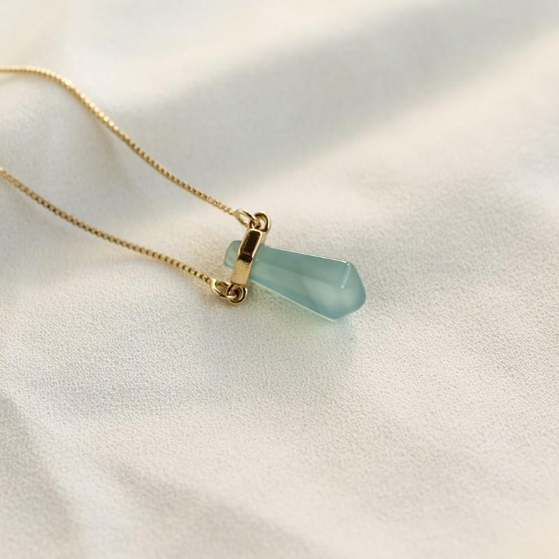 Colar Pedra Natural Dreamer Banho Ouro 18k