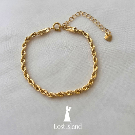 Pulseira Cordão Baiano Banho Ouro 18k
