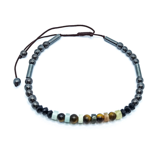 Pulseira Constelar com Pedras Naturais Masculina