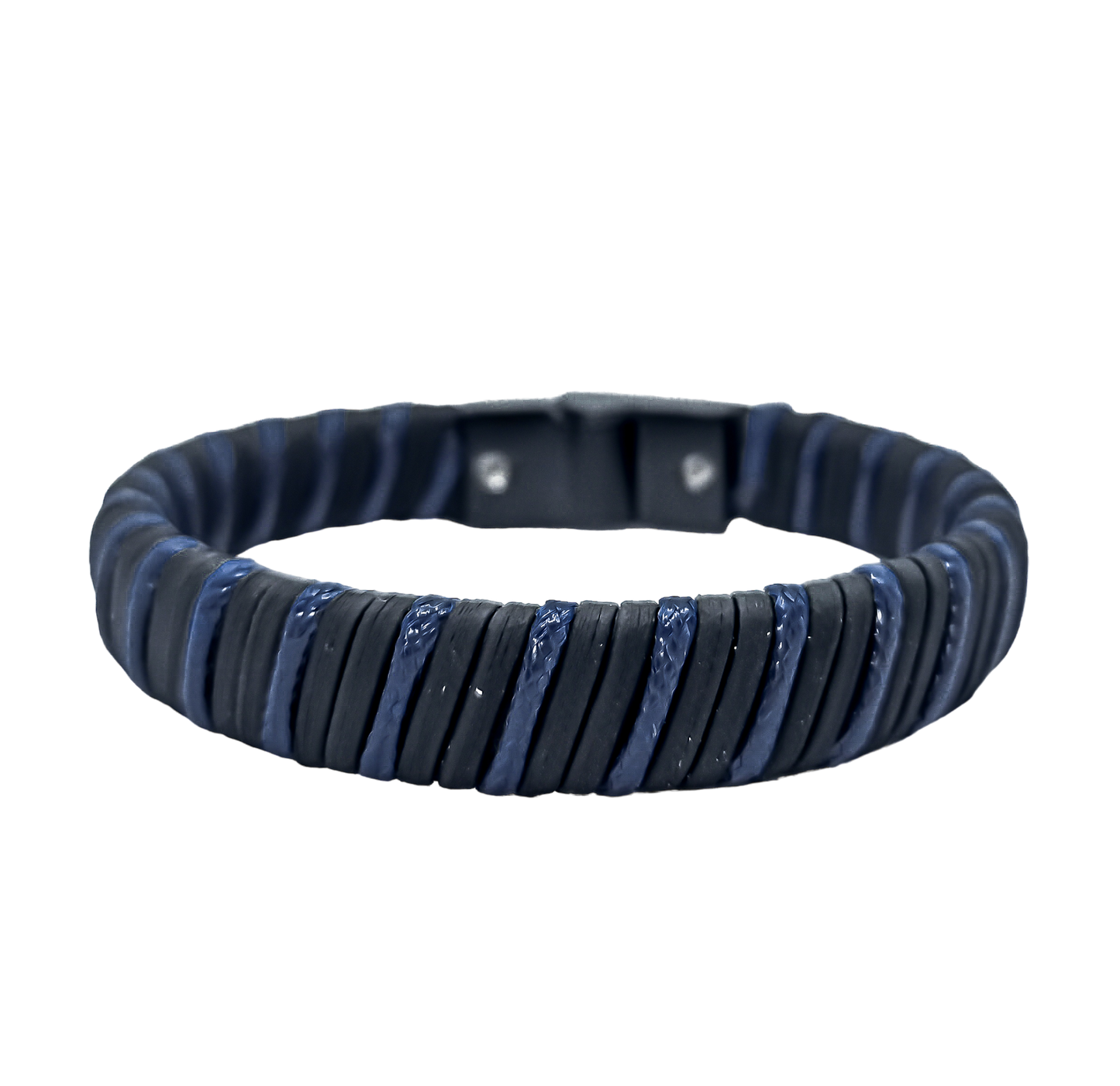 Pulseira Masculina Enlace Preto e Azul