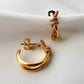 Brinco Argola X Luxo Banho Ouro 18k