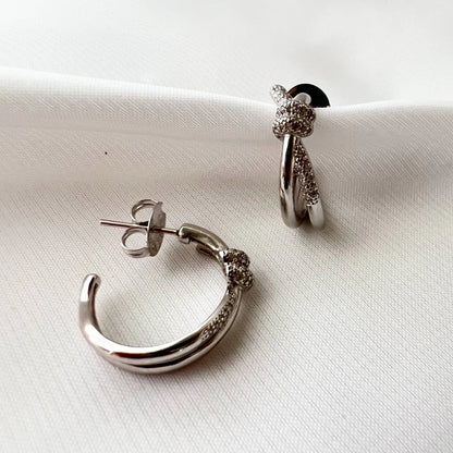 Brinco Argola X Luxo Banho Ouro 18k